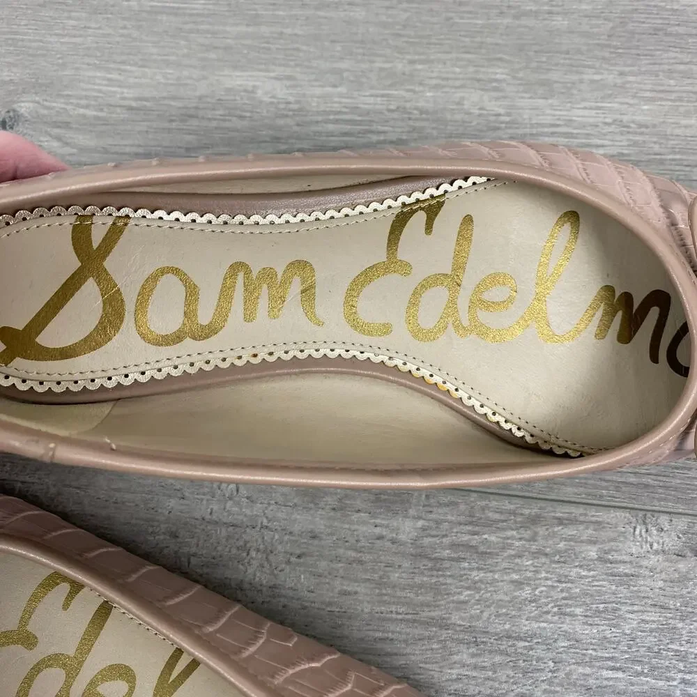Sam Edelman Women's Quilted Ballet Flats in Nude
